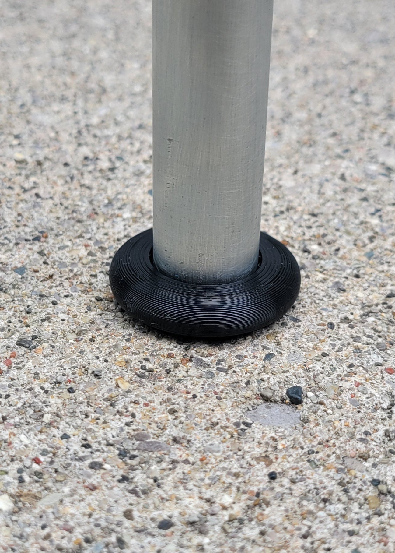 Rubber-like foot for vintage Bunting bouncing chair. 